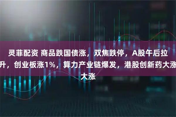灵菲配资 商品跌国债涨，双焦跌停，A股午后拉升，创业板涨1%，算力产业链爆发，港股创新药大涨